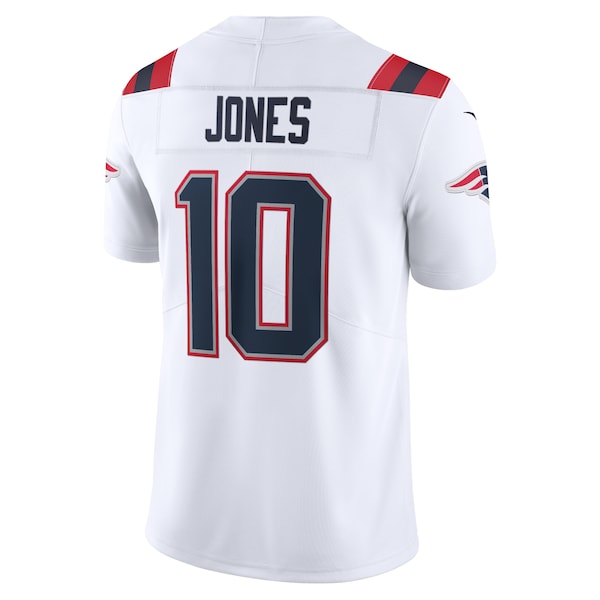 Mac Jones New England Patriots Nike Vapor Limited Jersey - White/Navy