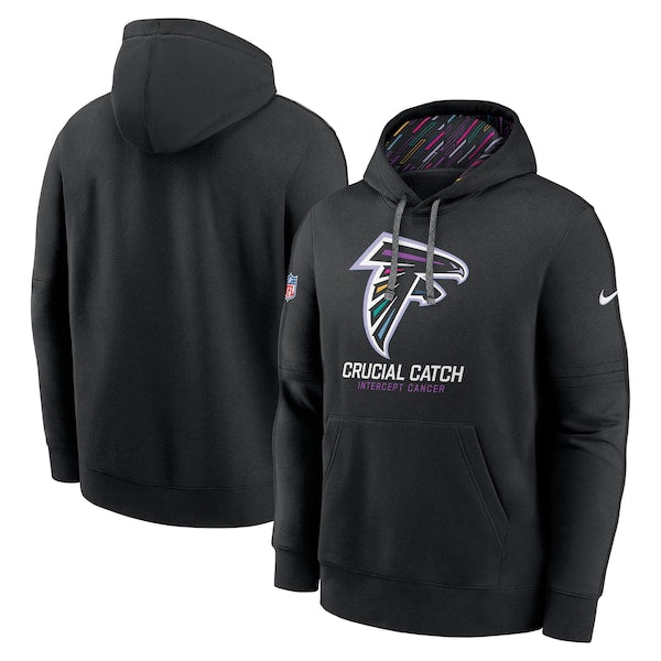 Atlanta Falcons Nike 2024 NFL Crucial Catch Club Pullover Hoodie - Black