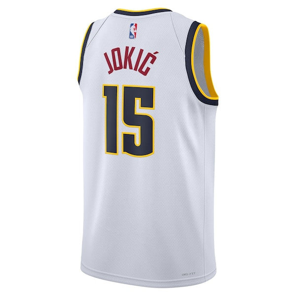 Nikola Jokic Denver Nuggets Nike Unisex Swingman Jersey - Association Edition - White/Navy