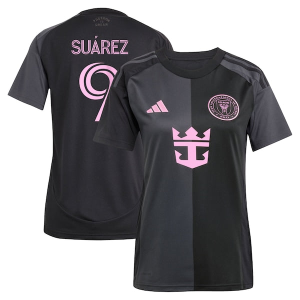 Luis Suárez Inter Miami CF adidas Women's 2025 The Fortitude Kit Replica Player Jersey - Black