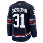 Igor Shesterkin New York Rangers  Alternate Premium Jersey - Navy/Blue