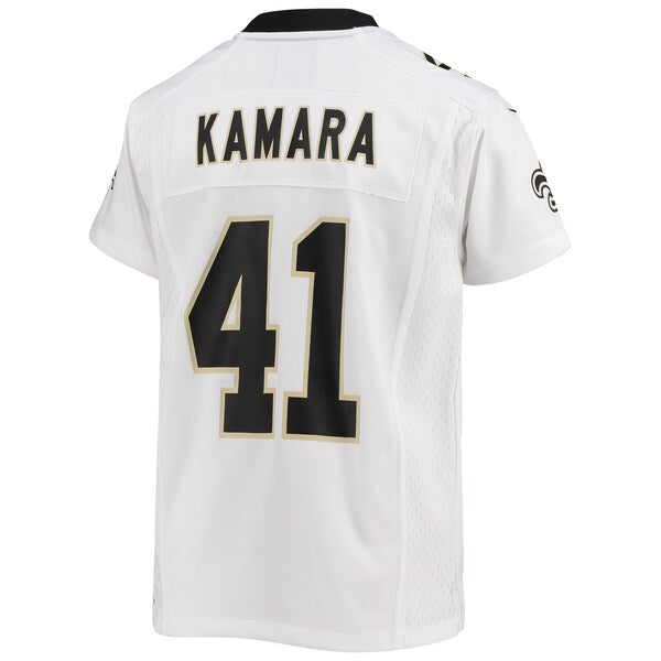 Alvin Kamara New Orleans Saints Nike Youth Game Jersey - White/Black