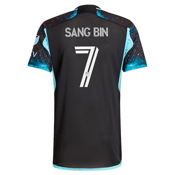Jeong Sang-bin Minnesota United FC adidas 2024 Starry Night Authentic Player Jersey - Black