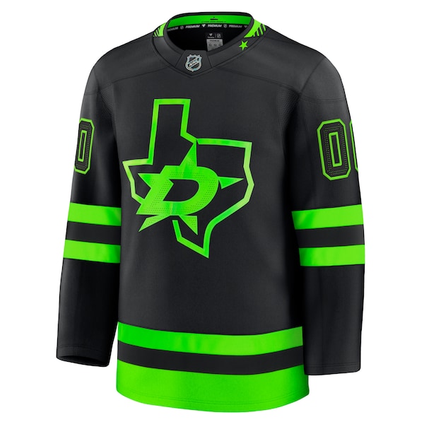 Dallas Stars  Alternate Premium Custom Jersey - Black/Kelly Green