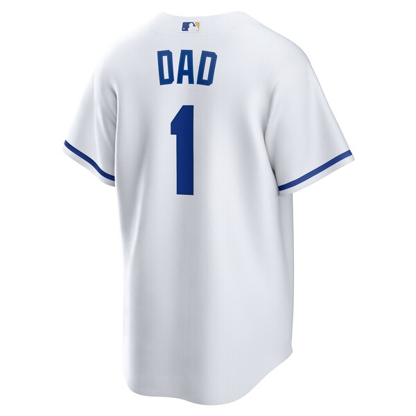 Kansas City Royals Nike #1 Dad Home Replica Jersey - White