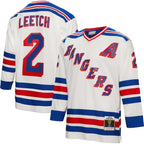 Brian Leetch New York Rangers Alternate Captain Patch 1993/94 Blue Line Player Jersey - White