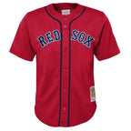 David Ortiz Boston Red Sox Preschool Cooperstown Collection Mesh Batting Practice Jersey - Red