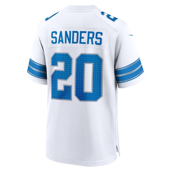 Barry Sanders Detroit Lions Nike Retired Player Game Jersey - White/Black/Blue