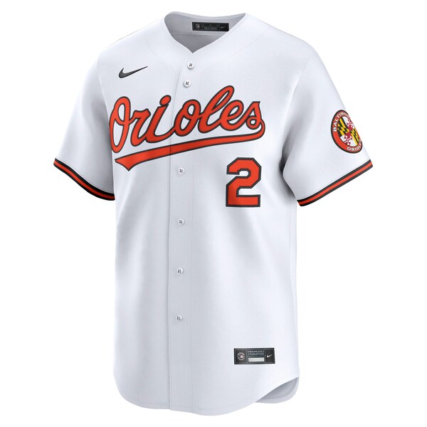 Gunnar Henderson Baltimore Orioles Nike Limited Player Jersey - White/Gray