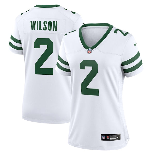 Zach Wilson New York Jets Nike Women's Player Jersey - White/Black/Green
