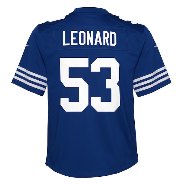 Shaquille Leonard Indianapolis Colts Nike Youth Game Jersey - Royal/Blue