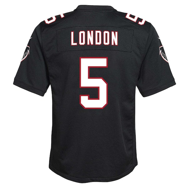 Drake London Atlanta Falcons Nike Youth Game Jersey - Black