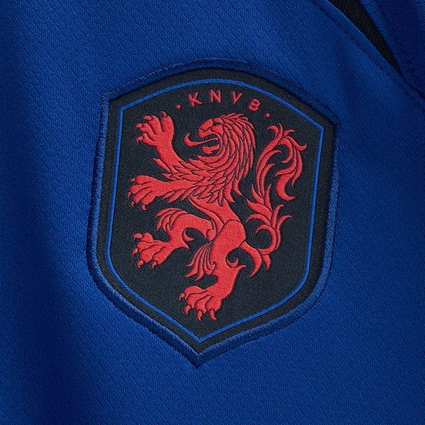 Netherlands National Team Nike Youth 2022/23 Away Breathe Stadium Replica Blank Jersey - Royal