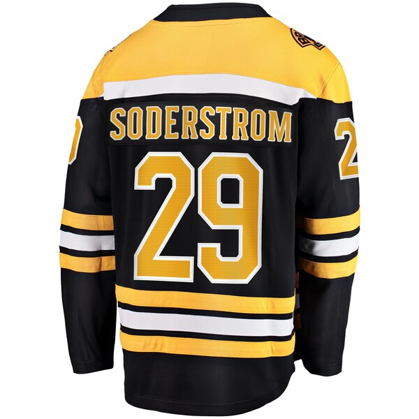 Victor Soderstrom Boston Bruins  Home Breakaway Jersey - Black