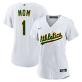 Athletics Nike Women's #1 Mom Home Replica Jersey - White