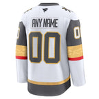 Vegas Golden Knights  Away Premium Custom Jersey - White/Gold/Gray