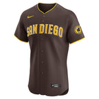 Manny Machado San Diego Padres Nike Road Elite Jersey - Brown/White