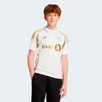LAFC adidas Youth 2025 Secondary Replica Jersey - White
