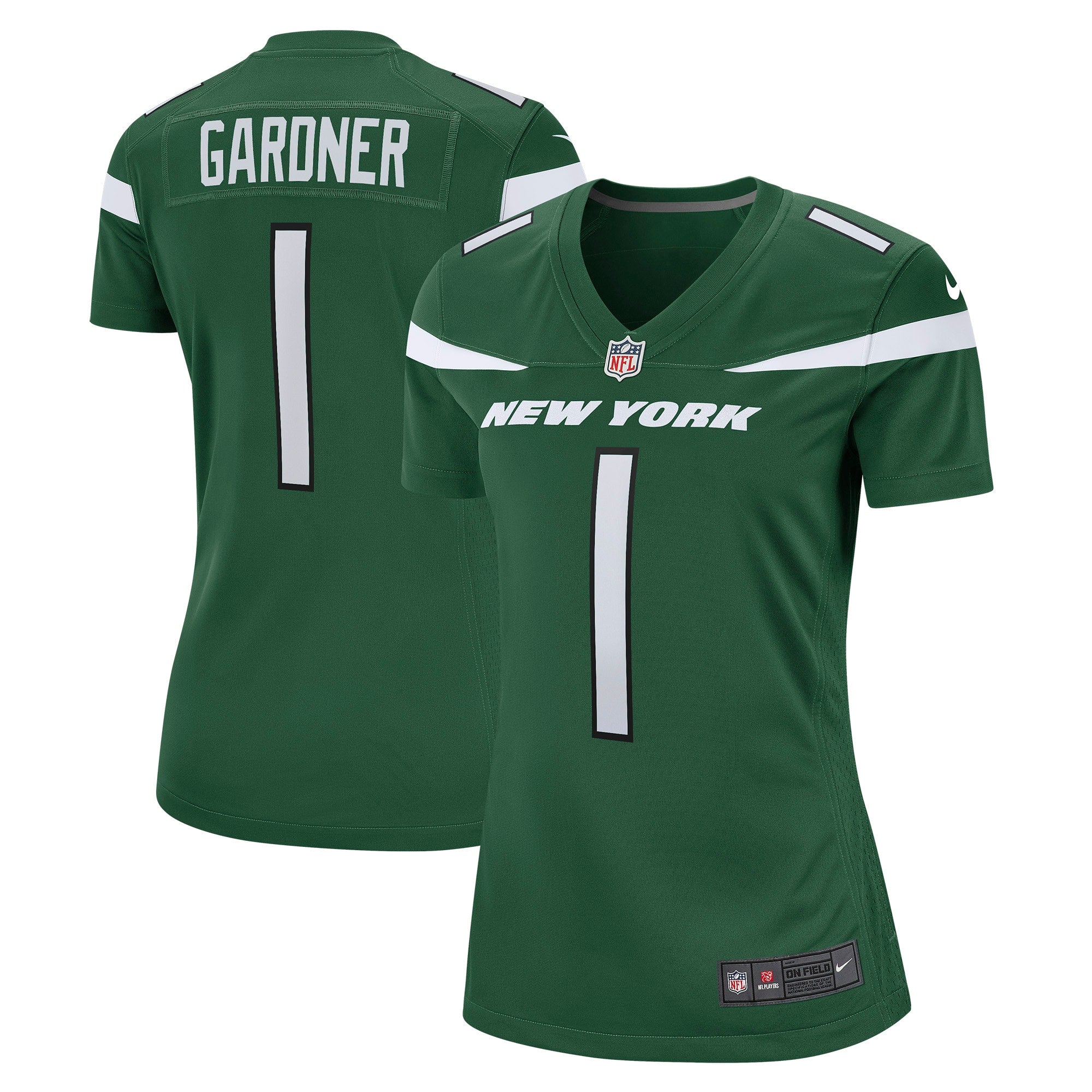 Ahmad Sauce Gardner New York Jets Nike Women's Player Jersey - White/Green