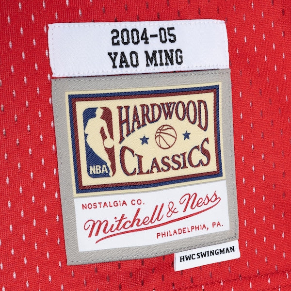 Yao Ming Houston Rockets Hardwood Classics 2004/05 Split Swingman Jersey - Navy/Red