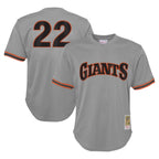 Will Clark San Francisco Giants Youth Cooperstown Collection Mesh Batting Practice Jersey - Gray