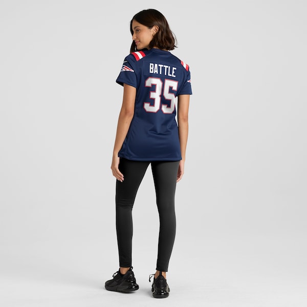 Miles Battle New England Patriots Nike Women's  Game Jersey -  Navy