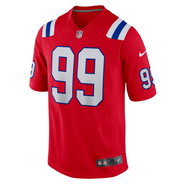 Keion White New England Patriots Nike Alternate Team Game Jersey - Red/Navy/White