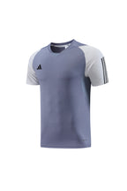 Adidas Short Sleeve Training Jersey Set - AD03- Light Grey/White