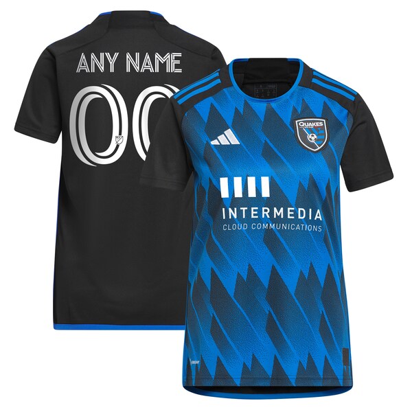 San Jose Earthquakes adidas Women's 2024 Active Fault Jersey Replica Custom Jersey - Blue