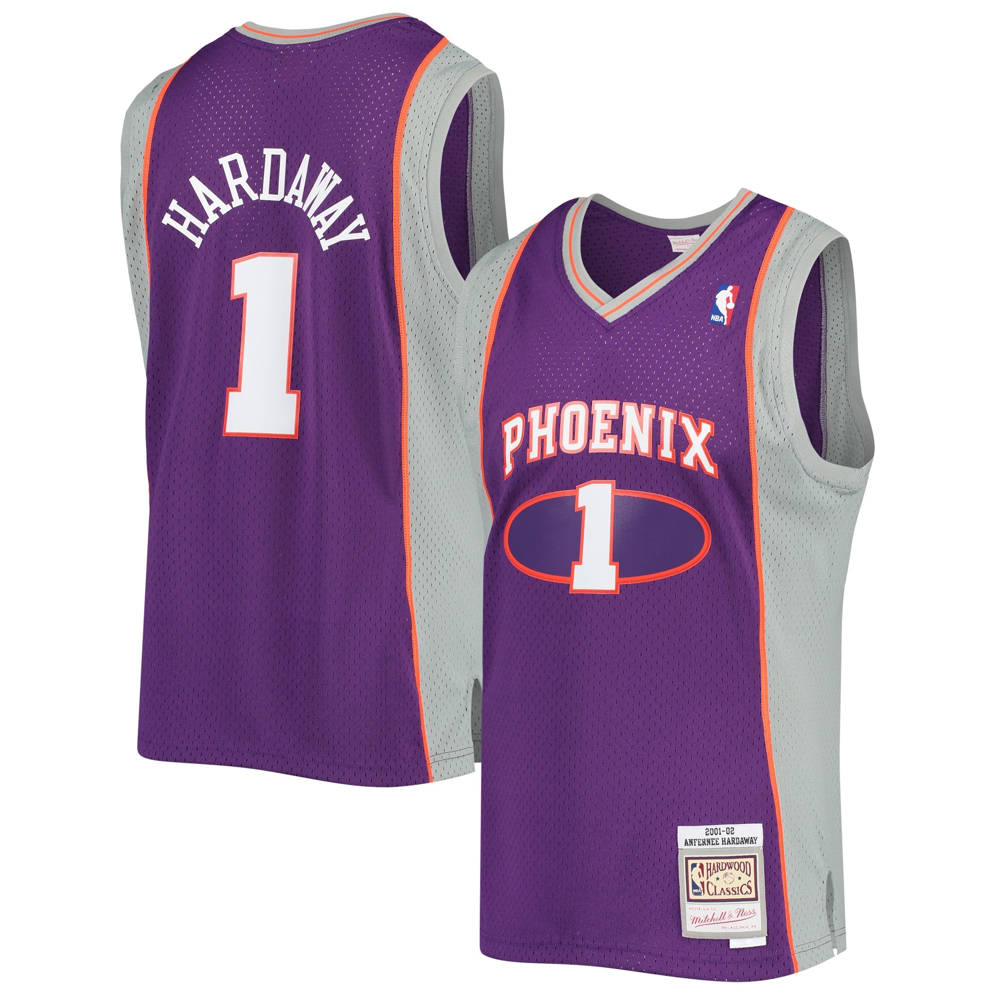 Penny Hardaway Phoenix Suns 2001/02 Hardwood Classics Swingman Jersey - White/Purple