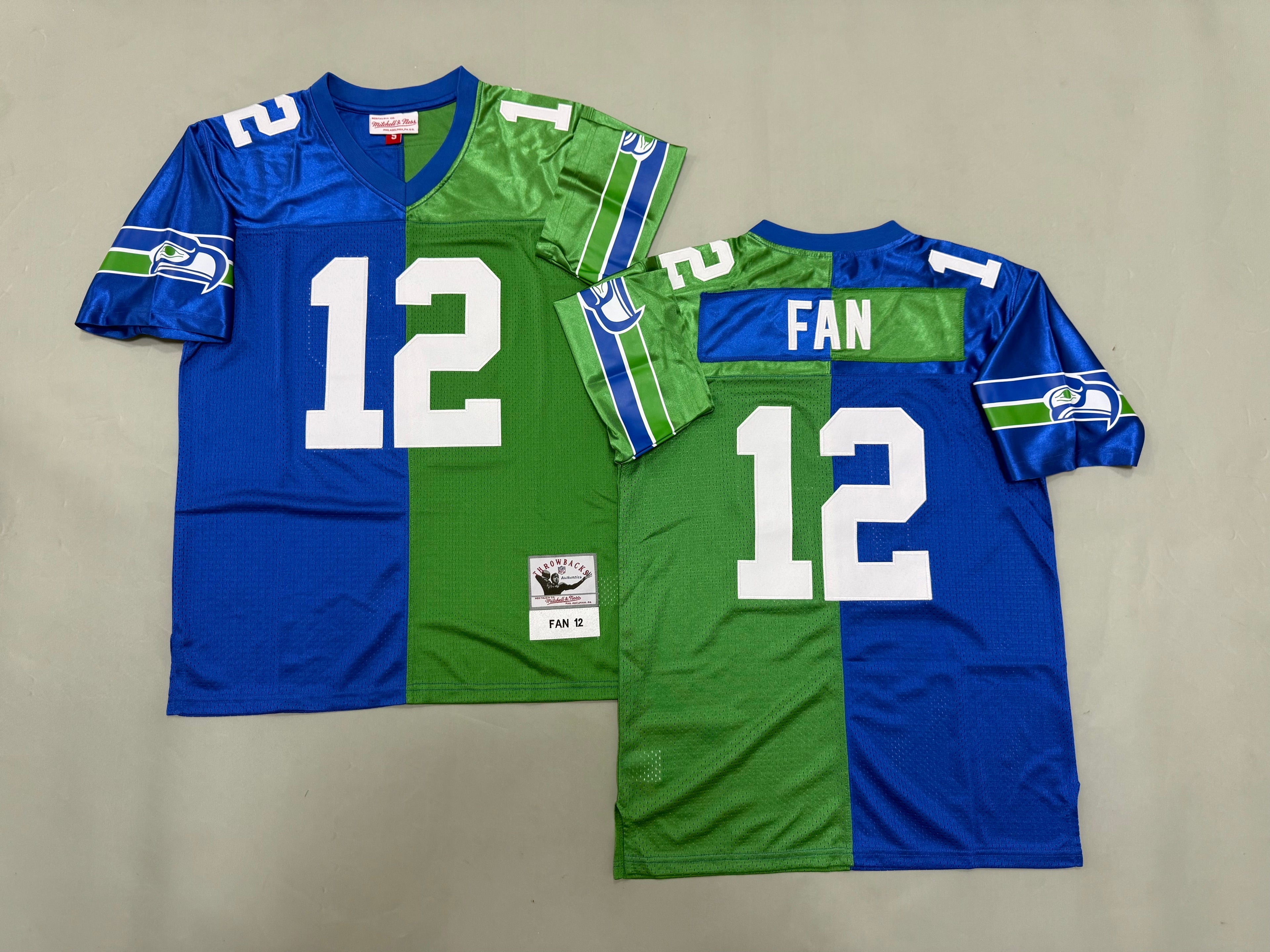 12th Fan Seattle Seahawks Authentic Split Throwback Retired Player Jersey