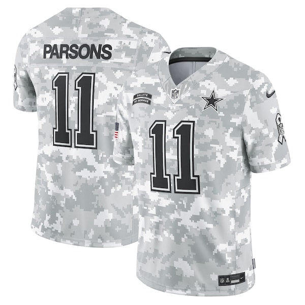 Micah Parsons Dallas Cowboys Nike 2024 Salute to Service Limited Jersey - Arctic Camo