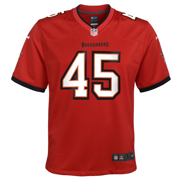 Devin White Tampa Bay Buccaneers Nike Youth Game Jersey - Red/Orange/Pewter