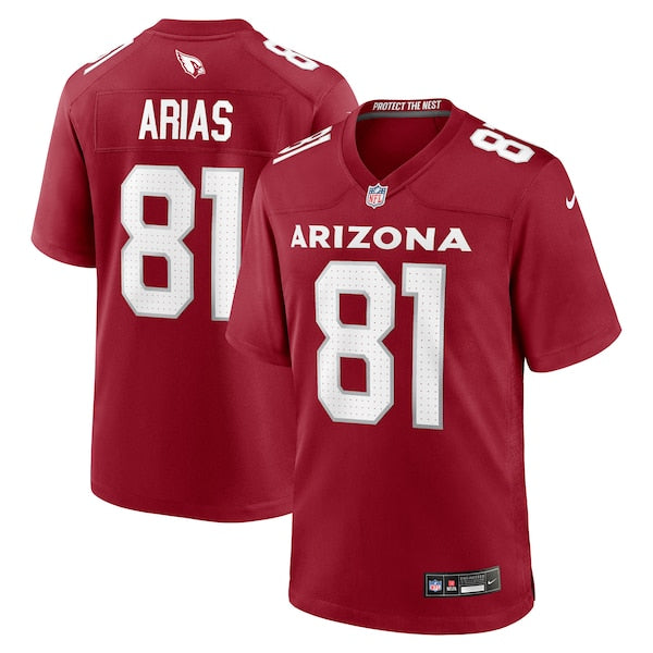 Daniel Arias Arizona Cardinals Nike Team Game Jersey -  Cardinal
