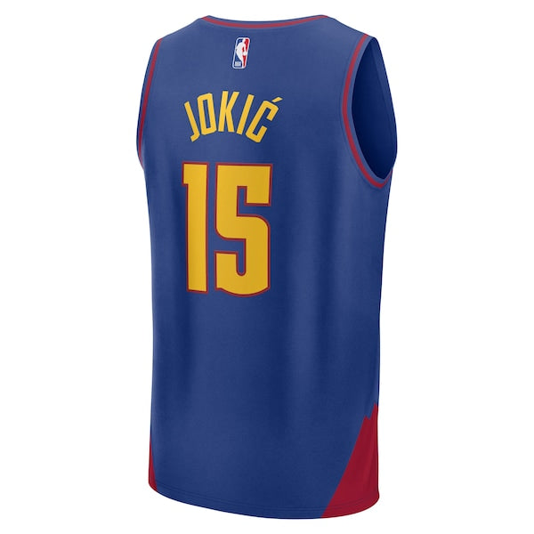 Nikola Jokic Denver Nuggets  Youth Fast Break Replica Player Jersey - Statement Edition - Blue