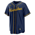 Jackson Chourio Milwaukee Brewers Nike Alternate 2 Replica Jersey - Navy