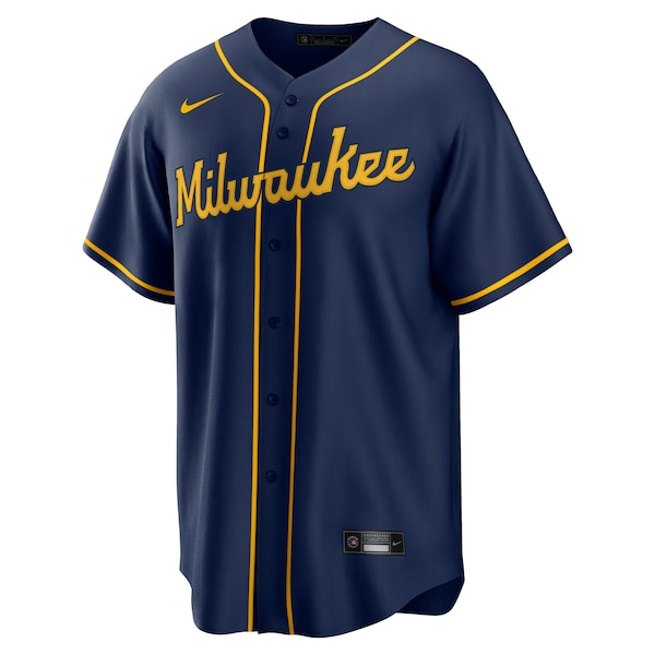 Jackson Chourio Milwaukee Brewers Nike Alternate 2 Replica Jersey - Navy