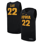 #22 Iowa Hawkeyes Nike Unisex Replica Basketball Jersey - Black