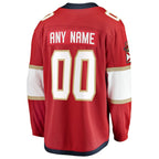 Florida Panthers  2025 Stanley Cup Champions Breakaway Custom Jersey - Red