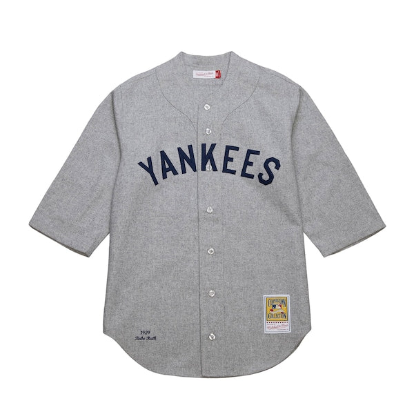 Babe Ruth New York Yankees Cooperstown Collection 1929 Authentic Jersey - Gray