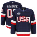 USA  2025 4 Nations Face-Off Authentic Pro Custom Jersey - Navy