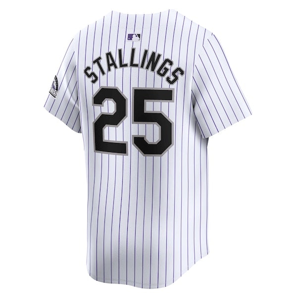 Jacob Stallings Colorado Rockies Nike Home Limited Player Jersey - White