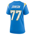 Zion Johnson Los Angeles Chargers Nike Women's Player Game Jersey - Powder Blue