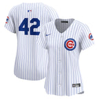Chicago Cubs Nike Women's 2024 Jackie Robinson Day Home Limited Jersey – White