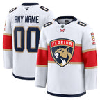 Florida Panthers  Away Premium Custom Jersey - White/Red