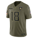 Justin Jefferson Minnesota Vikings Nike 2025 Salute to Service Limited Jersey - Olive