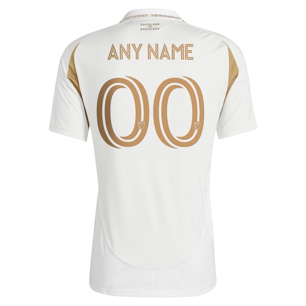 LAFC adidas 2025 Secondary Replica Custom Jersey - White