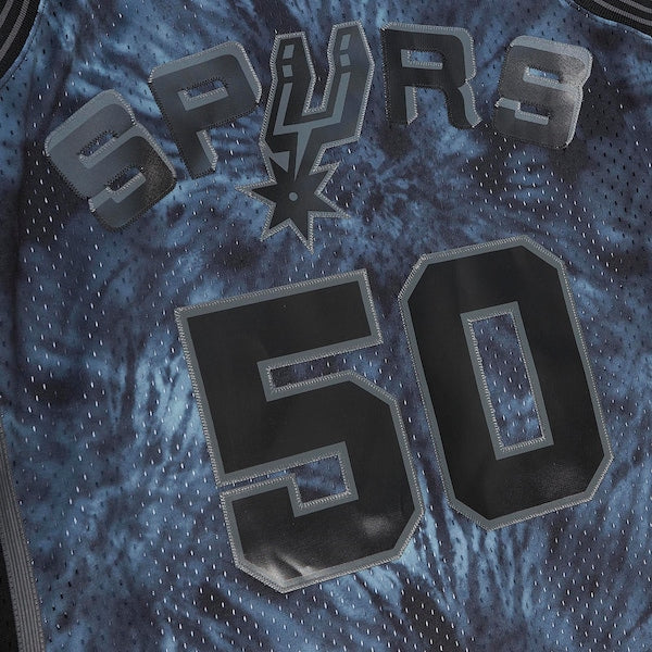 David Robinson San Antonio Spurs Hardwood Classics 1998/99 Tie-Dye Swingman Jersey - Black