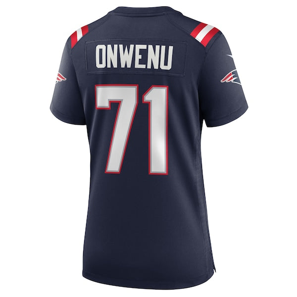 Mike Onwenu New England Patriots Nike Women's Team Game Jersey - Navy