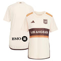LAFC adidas Women's 2024 Archive Replica Jersey - Tan